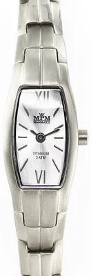 Produktbild von MPM-Quality Damenuhr Titan Silber Zifferblatt Silber 14 x 33 mm