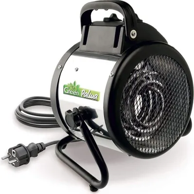 A studio shot of a greenhouse heater.