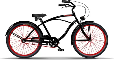 Produktbild von Plumbike Rider Monza Fahrrad, 26" Räder, 3-Gang-Version, Mattschwarz