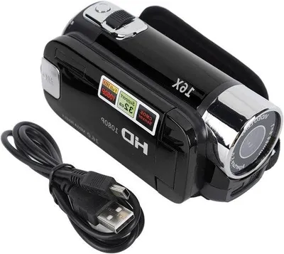 Obrázek produktu pro Digitální videokamera 16 MP, 16× zoom, černá, vysoká kvalita