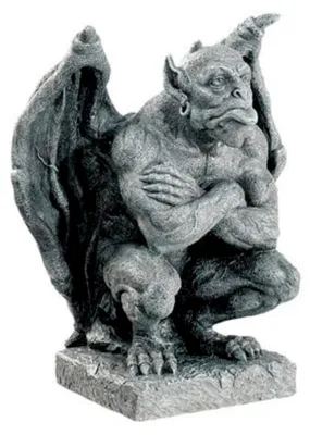 Produktbild von Deimos Gargoyle mit Flügel Kunststein Figur