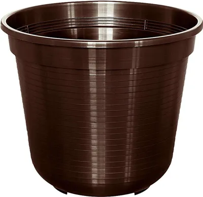 Zdjęcie produktu dla Standardowa doniczka GELI 24 cm w kolorze brązowym: elegancja dla roślin