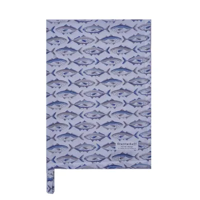 Produktbild von Krasilnikoff - Geschirrtruch - KW13595 - Fish / Fische , blue