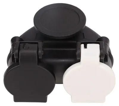 Image de Adaptateur de prise de remorque 13 broches vers 7 broches – Adaptateur de conversion à double prise pour toutes les prises de remorque