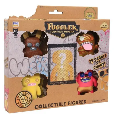 Produktbild von Fuggler Figuren 5er Pack Deluxe Geschenkverpackung inkl. 1 seltene, 6,5 cm (Zufällige Auswahl)