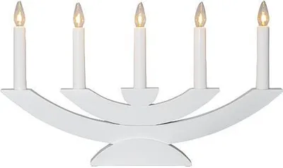 Produktbild von Star Trading 220-05, Leichte Dekorationsfigur, Weiß, IP20, Weiß, 5 Glühbirne(n), E10