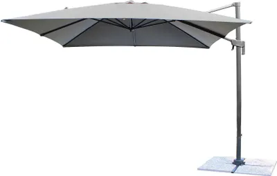 Immagine prodotto di Milani Home - Ombrellone 2x3 Da Giardino Luce Venduta Separatamente Con Palo Decentrato Laterale A Braccio Colore Grigio Modello Volta - Nero