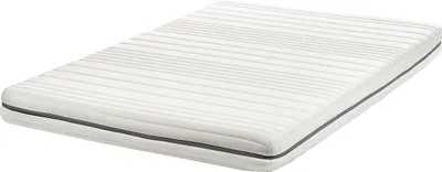 Produktbild von BELIANI Matratze Schaumstoff 120 x 200 cm Mittelfest Weiß Abnehmbarer Bezug für Doppelbetten