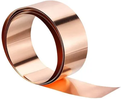 Zdjęcie produktu dla Blacha miedziana w rolkach – 1 mm x 50 mm x 1 m – blacha do projektów elektrycznych – taśma miedziana – miedź o czystości 99,9% – wszechstronne zastosowania