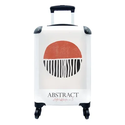 Produktbild von MuchoWow® Koffer Handgepäck Trolley Rollkoffer Kleine Reisekoffer mit 4 Rollen - Kreis - Abstrakt - Design - Cabin Size < 55x40x23 cm & 55x40x20 cm - Fotokoffer - Kabinenkoffer - Boardgepäck - Reise-Box - Reisekoffer - Reisegepäck - Koffer mit Bild - Trolley für Kinder