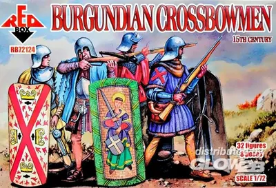 Produktbild von Red Box Burgundian crossbowmen, 15th century 1:72
