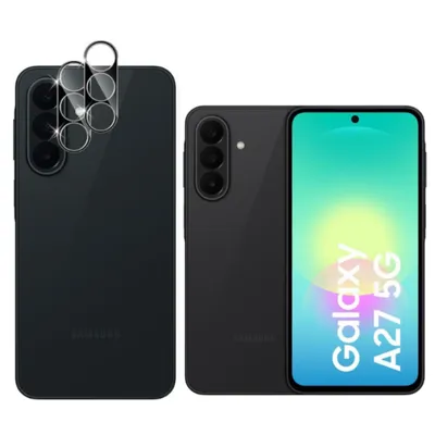 Produktbild von CLM-Tech 2X Kameraschutz kompatibel mit Samsung Galaxy A27 5G - Kameraglas Panzerfolie Panzerglas Crystal Clear - 9H Schutz Glas kristallklar 2X Stück