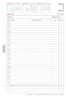 Produktbild von Avery Zweckform Chronoplan - Jahresplanernachfüllpack - 2016 - Tagesanzeiger - A5 (148 x 210 mm)