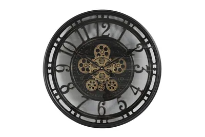 Produktbild von Wanduhr rund Norris S schwarz - Countryfield