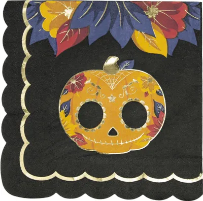 Image de Serviettes en papier Dia de los Muertos 16 pièces 33 x 33 -