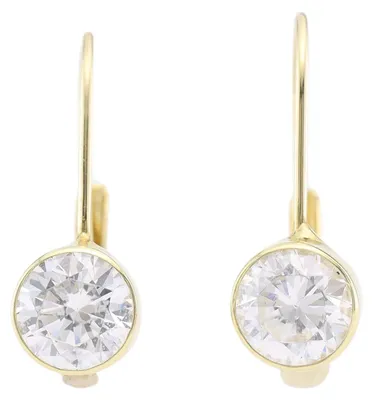Produktbild von MIAMAR 1150529 Damen Ohrstecker 14 Karat (585) Gelbgold Gold weiß
