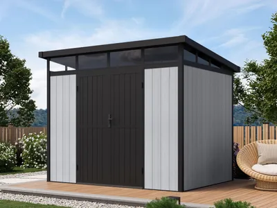 Produktbild von WPC Gartenhaus Modell Skylight Pent 6,10 m²