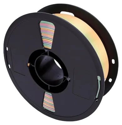 Produktbild von PLA-Filament, Mehrfarbiger Farbverlauf, Seidig, 1,75 mm, 1 kg, Druckzubehör für 3D-Drucker