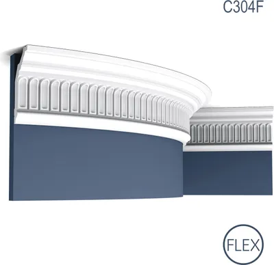 Produktbild von Eckleiste Orac Decor C304F LUXXUS flexible Leiste Zierleiste Deckenleiste Stuckgesims Wand Einrichtungs Leiste 2 Meter