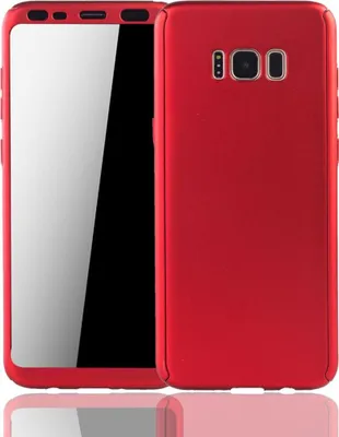 Zdjęcie produktu dla Etui na telefon komórkowy Pokrowiec ochronny na Samsung Galaxy S8 Pełne etui Ochrona wyświetlacza 360 Czerwony