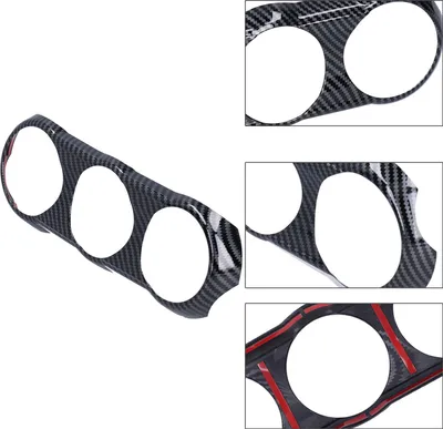 Immagine prodotto di Copertura per interruttore climatizzatore, stile fibra di carbonio, ricambio per Mazda CX3 CX-3 2016-2018