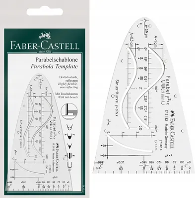 Produktbild von Faber-Castell 172182, Transparent, Kunststoff, 1,5 mm, 70 mm, 124 mm
