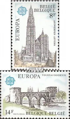 Produktbild von Briefmarken Belgien 1978 Mi 1943-1944 (kompl.Ausg.) postfrisch Baudenkmäler