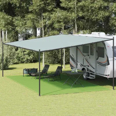Produktbild von Hellgrüner Zeltteppich 400x600 cm aus HDPE für Wohnwagen, Markise und Vorzelt
