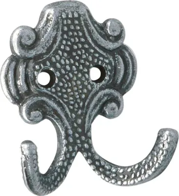Immagine prodotto di Appendiabiti Kufstein larghezza 61 mm, altezza 66 mm, zinco pressofuso, colore ferro brunito