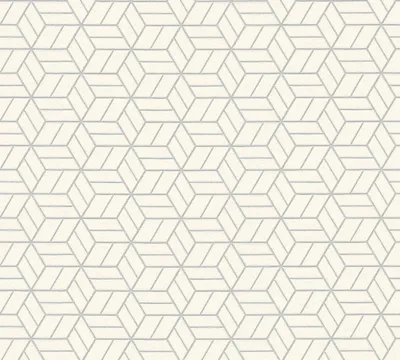 Produktbild von Livingwalls 3D Tapete Metropolitan Stories geometrische Tapete Lizzy London Vliestapete mit Glitzereffekt silber grau weiß 10,05 m x 0,53 m