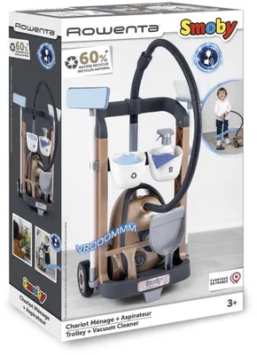 Produktbild von Smoby Spielzeug Rollenspiel Haushalt Rowenta Reinigungstrolley mit Staubsauger 7600330329