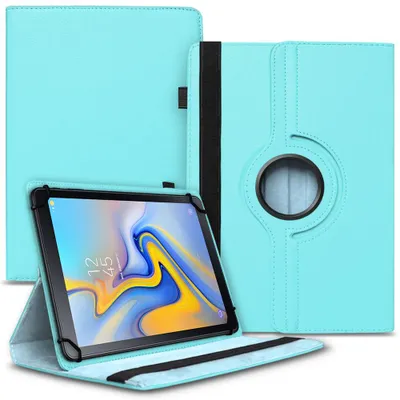Produktbild von Tablet Hülle für Samsung Galaxy Tab A 10.5 Tasche Schutzhülle Case Cover DrehbarFarben:Türkis