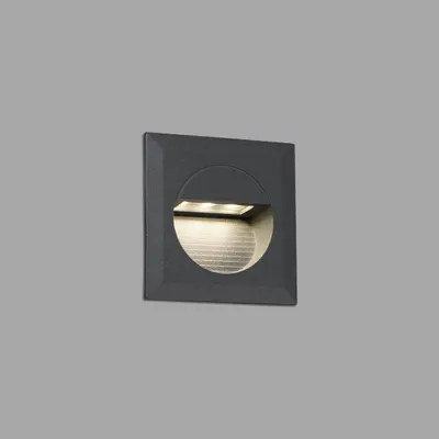 Produktbild von Faro 70402, Deckenbeleuchtung für den Außenbereich, Dunkles Grau, Aluminium, IP44, II, 1,2 W