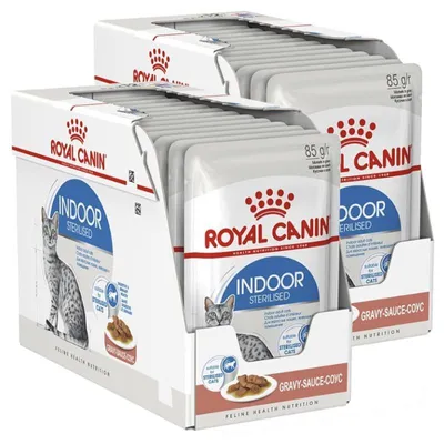Zdjęcie produktu dla Royal Canin Indoor Sterilised W Sosie 24x85g Karma Mokra W Sosie Dla Kotów Sterylizowanych