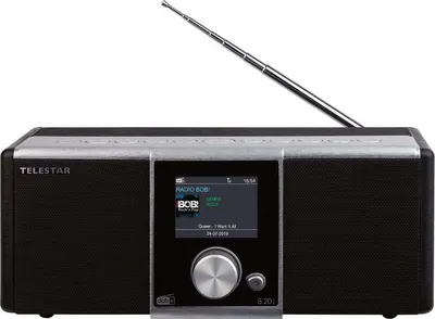 Produktbild von Telestar, Stereo-Internetradio DAB+/FM Modell DIRA S 20i, Schwarz / Silber