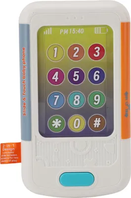 Produktbild von Telefon Spielzeug fuer Babys, Musik Handy Spielzeug, gefaelschtes Telefon Spielzeug, Smartphone mit Sound, verschiedenen Melodien und Tiergeraeuschen,Weiss