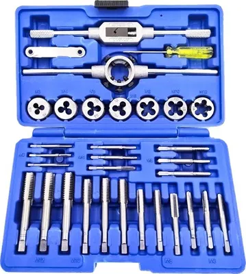 Productafbeelding van Gereedschapset voor schroefdraad en snijden, 32-delig, precisemetalen bewerkingsgereedschap, 32 stuks