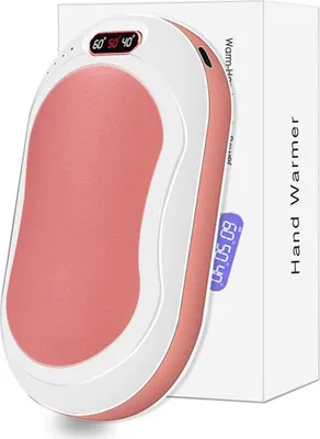 Productafbeelding van Elektrische handwarmer, 3 standen, roze, oplaadbaar, draagbaar