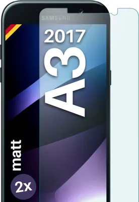 Produktbild von SCHUTZFOLIE FÜR SAMSUNG GALAXY A3 (2017) - MATTES GLAS, Stückzahl:2er Set