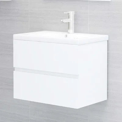 Produktbild von Unterschrank für die Küche – Badezimmermöbel – Aufbewahrung – Feuchtigkeitsbeständig – 60 cm breit – Weiß