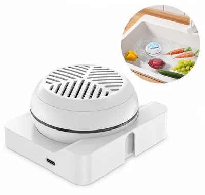 Produktbild von Obst- und Gemüsereiniger, kabelloses Lebensmittelreinigungsgerät, USB-aufladbar, IPX7 wasserdicht, für Obst, Gemüse & Fleisch, mit Ladebasis