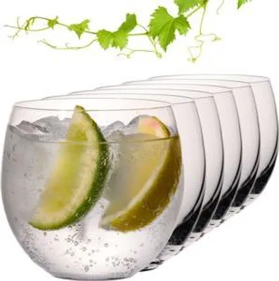 Produktbild von IMPERIAL glass Trinkgläser Set 6 Stück, bauchige Wassergläser aus Crystalline Glas 285ml spülmaschinenfest