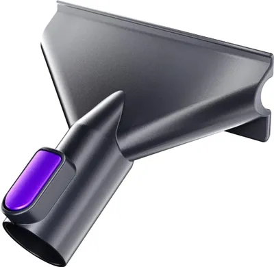 A close-up studio shot of a vacuum cleaner attachment.