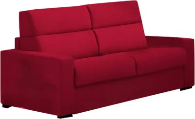 Immagine prodotto di Quindici - Divano Letto 3 Posti, 220x95 cm Rosso, Sfoderabile  Italy