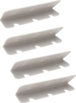 Produktbild von 4er Set Boot Sitzhaken, PVC, grau, UV-beständig + alterungsbeständig, für Schlauchboot & Kajak – Zubehör für Dinghy & Yacht