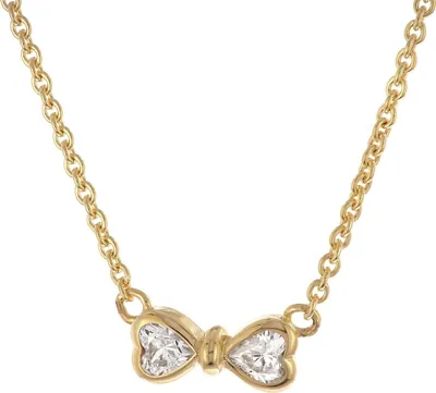 trendor 28344 Damen-Halskette 925 Silber Vergoldet Zirkonia Collier 1