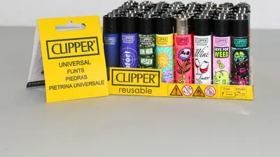 Zdjęcie produktu dla Torba z gadżetami CLIPPER: 48 dużych zapalniczek + 9 krzesiw