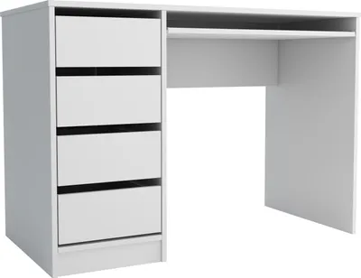 Produktbild von Moderner Schreibtisch mit Schubladen ERIS für den Raum (WEISS)