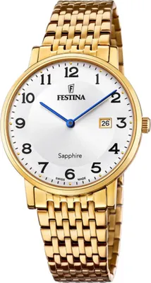 Produktbild von Festina Uhr Swiss Herren gold Armband Edelstahl UF20020/4