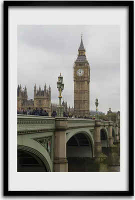 Produktbild von Bild - Bilderrahmen - 40 cm x 60 cm - MDF - Rahmen - Wandkunst - Big Ben London
